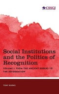 Cover: Social Institutions and the Politics of Recognition - Rowman & Littlefield International