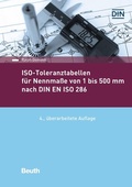 Cover: ISO-Toleranztabellen f&uuml;r Nennma&szlig;e von 1 bis 500 mm nach DIN EN ISO 286 - DIN Media