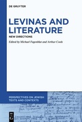 Cover: Levinas and Literature - De Gruyter