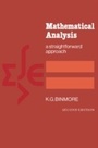 Cover: Mathematical Analysis - Cambridge University Press