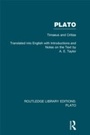 Cover: Plato: Timaeus and Critias (RLE: Plato) - Routledge
