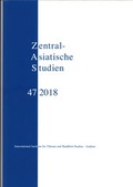 Cover: Zentralasiatische Studien Band 47 (2018) - International Institute for Tibetan and Buddhist Studies