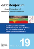 Cover: Sanierungsvorbereitende Untersuchungen zur Ermittlung der Schadstoffsituation in Poren-Grundwasserleitern - Schweizerbart'sche, E.