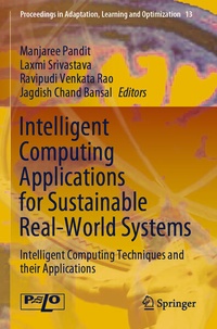 Enlarge image Cover: Intelligent Computing Applications for Sustainable Real-World Systems - Springer