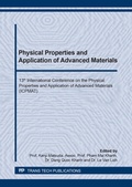Cover: Physical Properties and Application of Advanced Materials - Trans Tech Publications Ltd