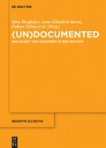 Cover: (un)documented - De Gruyter