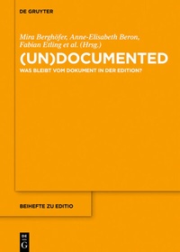 Abbildung von: (un)documented - De Gruyter