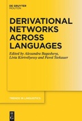 Cover: Derivational Networks Across Languages - De Gruyter Mouton
