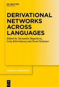 Cover: Derivational Networks Across Languages - De Gruyter Mouton