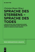 Cover: Sprache des Sterbens - Sprache des Todes - De Gruyter