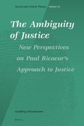 Cover: The Ambiguity of Justice: New Perspectives on Paul Ricoeur's Approach to Justice - Brill