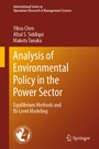 Cover: Analysis of Environmental Policy in the Power Sector - Springer