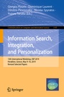 Cover: Information Search, Integration, and Personalization - Springer