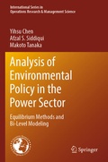 Cover: Analysis of Environmental Policy in the Power Sector - Springer