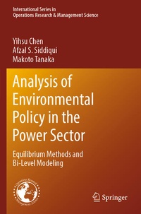 Enlarge image Cover: Analysis of Environmental Policy in the Power Sector - Springer