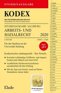 Abbildung von: KODEX Studienausgabe Arbeits- und Sozialrecht 2022 - Linde