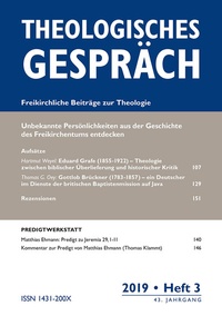 Abbildung von: Theologisches Gespräch - J. G. Oncken Verlag