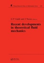 Cover: Recent Developments in Theoretical Fluid Mechanics - Chapman & Hall/CRC