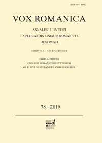 Abbildung von: Vox Romanica 78 (2019) - Narr Francke Attempto