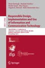 Cover: Responsible Design, Implementation and Use of Information and Communication Technology - Springer
