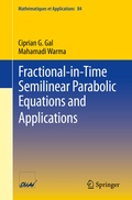 Cover: Fractional-in-Time Semilinear Parabolic Equations and Applications - Springer