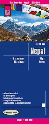 Abbildung von: Reise Know-How Landkarte Nepal (1:500.000) - Reise Know-How Verlag Peter Rump GmbH