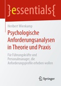 Cover: Psychologische Anforderungsanalysen in Theorie und Praxis - Springer