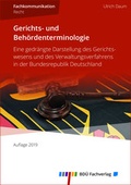 Cover: Gerichts- und Beh&ouml;rdenterminologie 2019 - BD&Uuml; Weiterbildungs- und Fachverlagsgesellschaft mbH