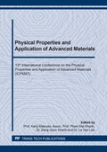 Cover: Physical Properties and Application of Advanced Materials - Trans Tech Publications Ltd