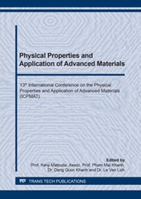 Enlarge image Cover: Physical Properties and Application of Advanced Materials - Trans Tech Publications Ltd