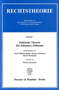 Abbildung von: Politische Theorie des Johannes Althusius. - Duncker & Humblot