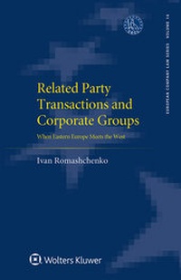 Abbildung von: Related Party Transactions and Corporate Groups - Kluwer Law International