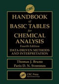 Cover: CRC Handbook of Basic Tables for Chemical Analysis - CRC Press