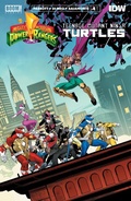 Cover: Mighty Morphin Power Rangers/Teenage Mutant Ninja Turtles #4 - Boom Entertainment