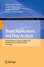 Cover: Smart Applications and Data Analysis - Springer