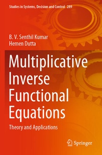 Enlarge image Cover: Multiplicative Inverse Functional Equations - Springer