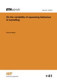 Abbildung von: On the variability of squeezing behaviour in tunnelling - vdf Hochschulverlag AG