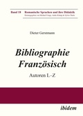 Cover: Bibliographie Franzoesisch - ibidem