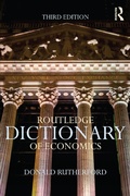Cover: Routledge Dictionary of Economics - Routledge