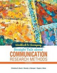 Enlarge image Cover: Workbook to Accompany Straight Talk About Communication Research Methods - Kendall/Hunt Publishing Co ,U.S.