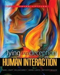 Enlarge image Cover: Lying and Deception in Human Interaction - Kendall/Hunt Publishing Co ,U.S.