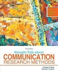 Cover: Straight Talk About Communication Research Methods - Kendall/Hunt Publishing Co ,U.S.