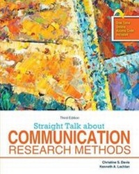 Enlarge image Cover: Straight Talk About Communication Research Methods - Kendall/Hunt Publishing Co ,U.S.