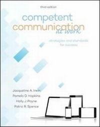 Enlarge image Cover: Competent Communication at Work: Strategies and Standards for Success - Kendall/Hunt Publishing Co ,U.S.