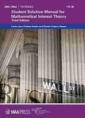 Cover: Student Solution Manual for Mathematical Interest Theory - American Mathematical Society