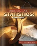 Cover: INTRODUCTORY STATISTICS: A FIRST COURSE - Kendall/Hunt Publishing Co ,U.S.
