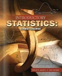 Enlarge image Cover: INTRODUCTORY STATISTICS: A FIRST COURSE - Kendall/Hunt Publishing Co ,U.S.