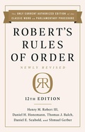 Cover: Robert's Rules of Order Newly Revised, 12th edition - PublicAffairs