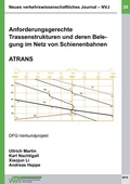 Cover: Anforderungsgerechte Trassenstrukturen und deren Belegung im Netz von Schienenbahnen - ATRANS - BoD - Books on Demand