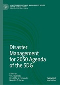 Cover: Disaster Management for 2030 Agenda of the SDG - Springer